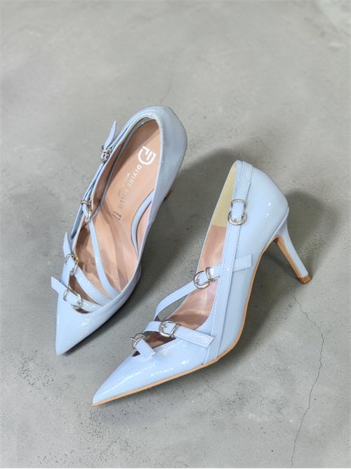 décolleté vernice fibbie DIVINE FOLLIE | PE63/1622VCIELO
